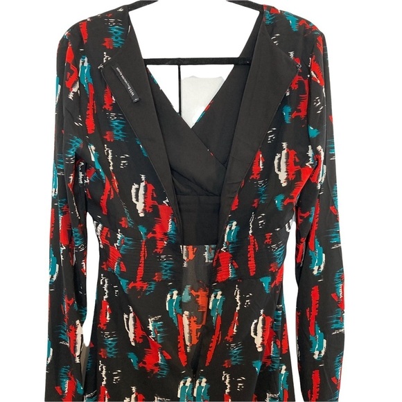 W118 by Walter Baker Black Raquel Patterned Maxi Dress Sz M - Picture 9 of 15